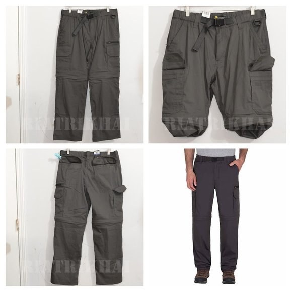 BC‎ Clothing Men's Convertible Pants GRAY - Picture 1 of 9